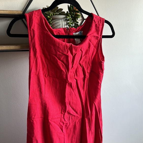 Thrifted vintage style Coldwater creek red dress with zip up back - Picture 2 of 4